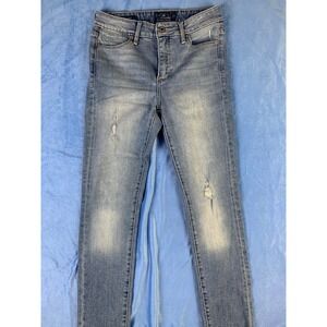 Lucky Brand Womens Skinny Jeans Light Wash Distressed Denim Size Unknown